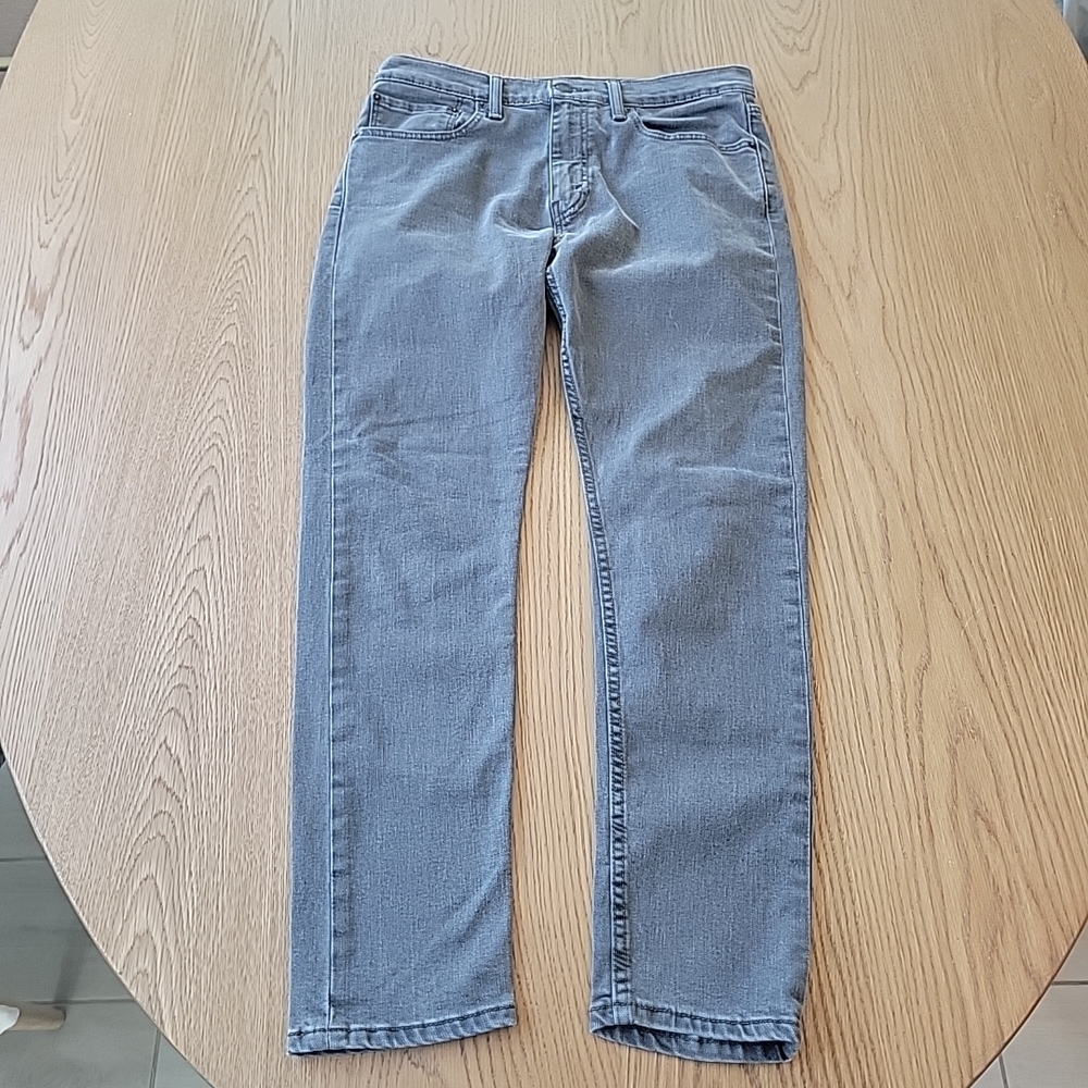 Levis 512 Jeans Men's 32x30 Slim Tapered Black Faded Stretch Casual Gray - Picture 1 of 10